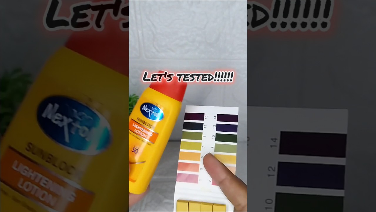 wow 😲 nexton sunblock lightening lotion ph testing 