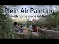 Plein Air Painting with Home Made Art Box