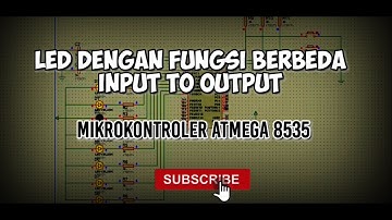 Fungsi LED variasi dengan pushbuthon Mikrokontroller Atmega 8535