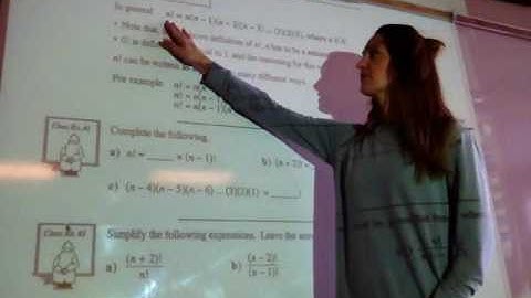 Unit 8 - permutations and combinations- lesson 2