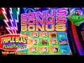 BONUS BONUS BONUS on TRIPLE BLAST FROM THE PLANET MOOLAH!!! - MAJOR MILK- CASINO SLOTS
