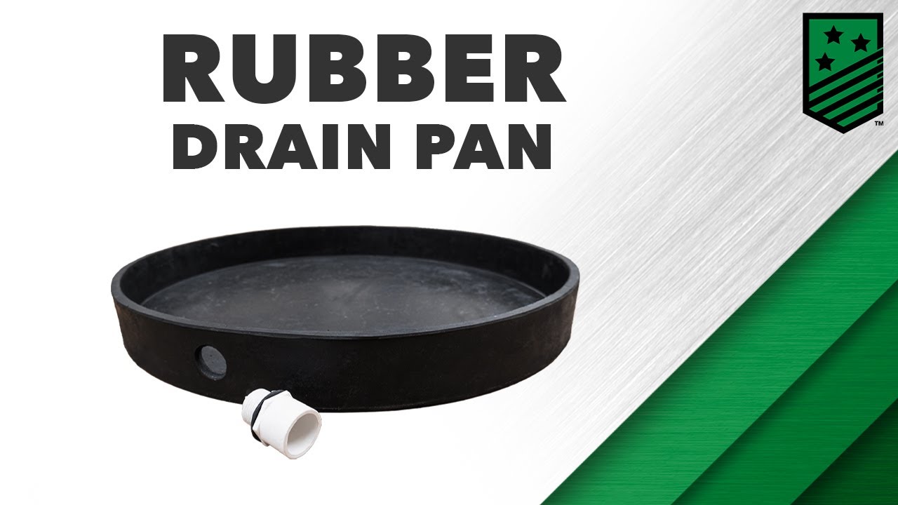 24 Round Rubber Drain Pan