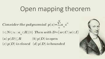 Open mapping theorem (complex analysis)