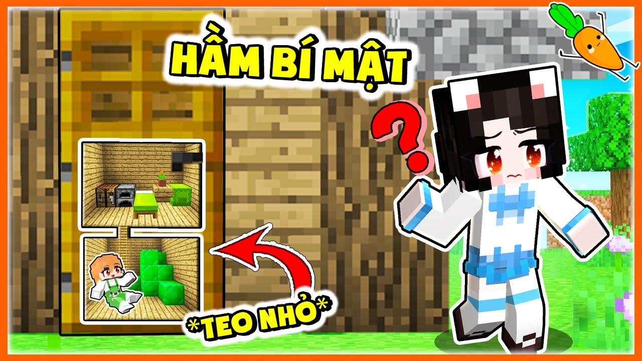 KAMUI VÀ MÈO SIMMY THỬ THÁCH 24H XÂY "HẦM BÍ MẬT SIÊU TEO NHỎ" TRONG LÀNG HERO TEAM MINECRAFT