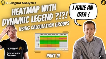 Heatmap Visual in Power BI - Part III | Dynamic Heatmap Legend with Calculation Groups