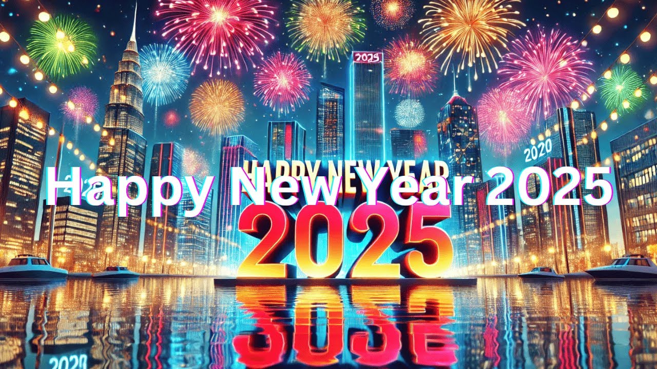 Happy New Year 2025 🎁 Beautiful New Year's Eve Ambience 2025 🎉 # ...