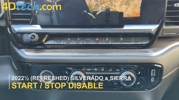 Chevy Silverado / GMC Sierra DISABLE Auto Start/Stop Feature - Turn OFF permanently! [2022½ - 2026]