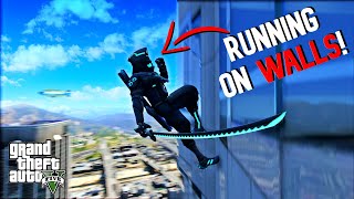 New GTA 5 Samurai Mod: Run on Walls Ability Preview