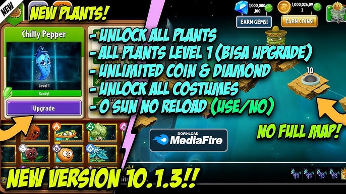 I hacked Pvz 2 by unlocking all plants! Even mints?