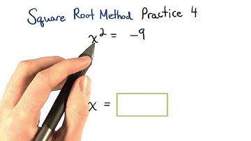Square Root Method Practice 4 - Visualizing Algebra