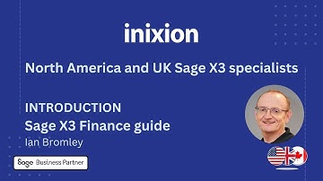 Inixion - Intro video Sage X3 Finance guide