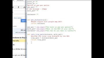 python practice - simple gas mileage calculator