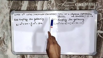 Class-8th, Publication-Macmillan Education-Q10&11 Ex-6.1 of Ch-6(Algebraic Expressions & Identities)