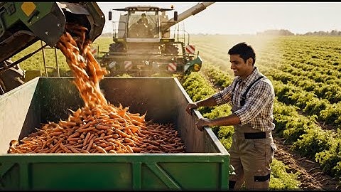 Inside the Carrot Harvesting Factory: From Farm to Table