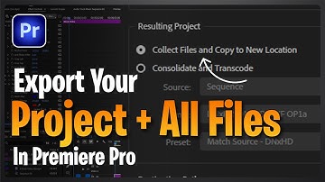 How to Export Premiere Pro Project with All Files | Save Project with All Files in Premiere Pro