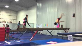 Jordan Danbury back handspring layout step out beam
