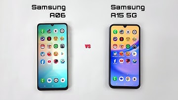 SAMSUNG A06 vs SAMSUNG A15 5G - SPEED TEST