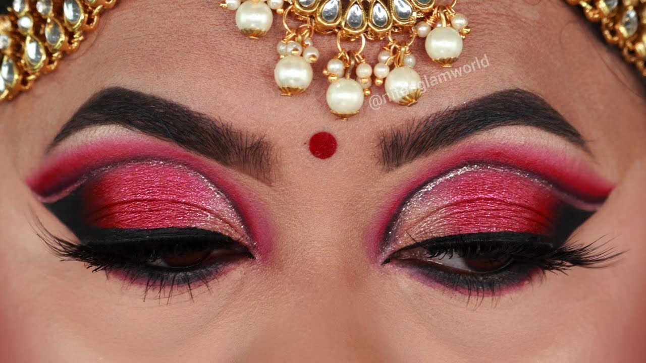 Double Cut Crease Bengali/Indian Bridal Eye Makeup Tutorial on Hooded Eyes