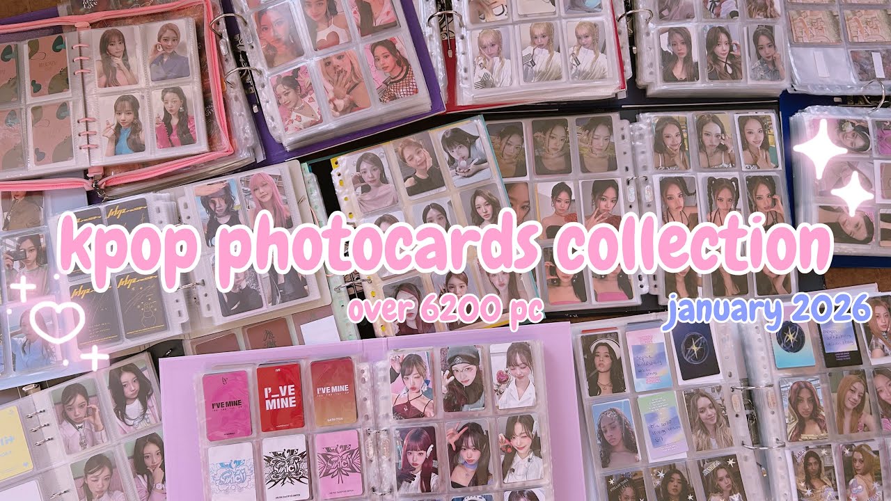 start of 2026 entire kpop photocards collection ! 27 binders (twice, loona, æspa, iz*one ect.)