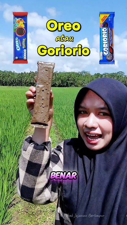Tebak Jajanan Biskuit Oreo atau Goriorio #tebakjajanan #tebakjajananberlumpur #shorts