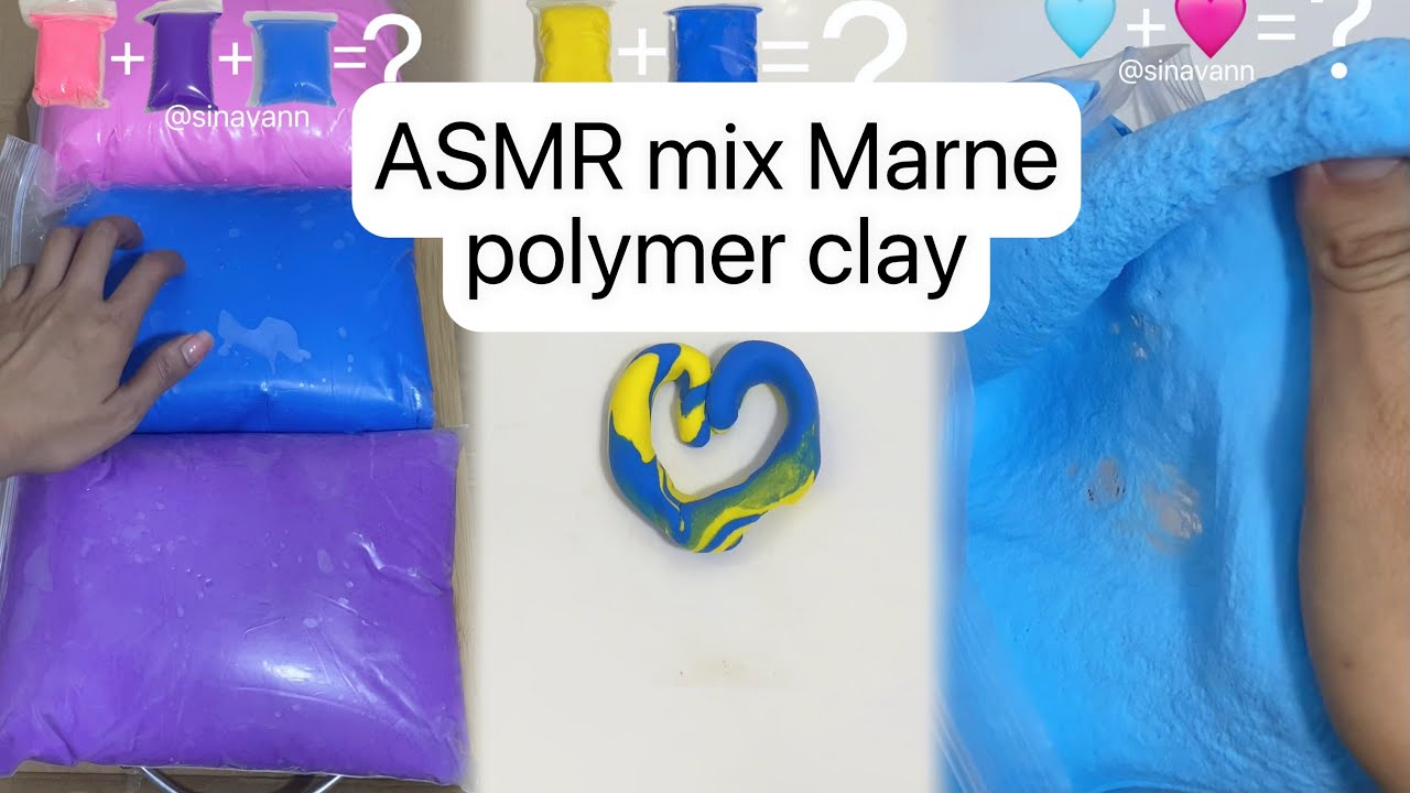 ASMR & COLOR’S  MIX from polymer clay 🌈😍(compilation video)#4 