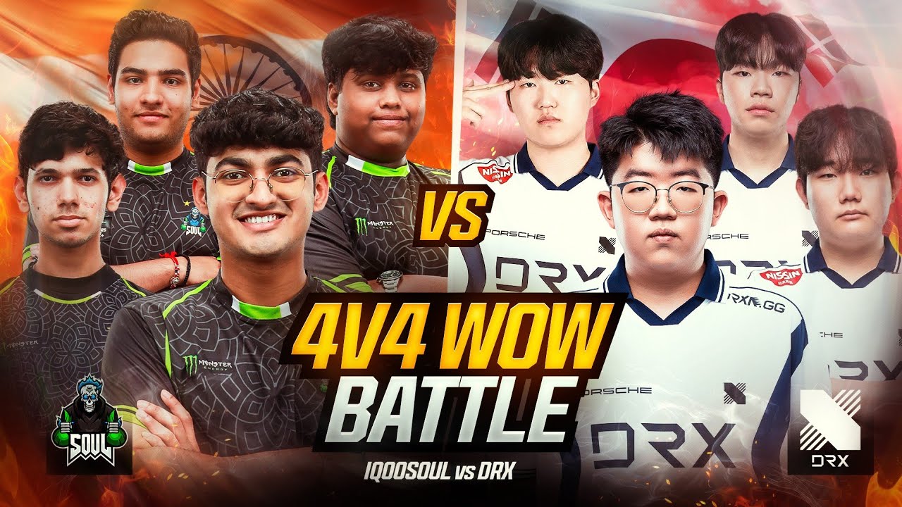 Drx 🇰🇷 v/s Team iQOOSouL 🇮🇳 | 4v4  Pov🚀