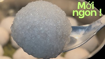 Bánh bột báng làm kiểu này không pha thêm bột năng làm sao để hạt bột bánh trong dai không nát 