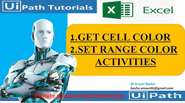 UiPath Tutorial || Day 22 : Get Cell Color and Set Range Color Activities