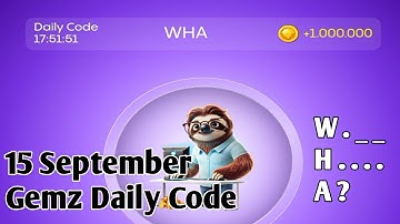 Gemz daily cipher code today 15 September | gems daily code today | gems daily code #gemz