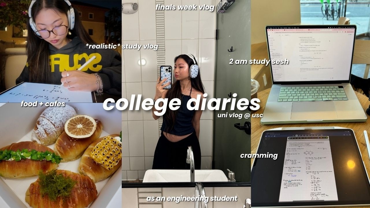 finals week as an engineering student 💡 | 24 hr studying, realistic routines