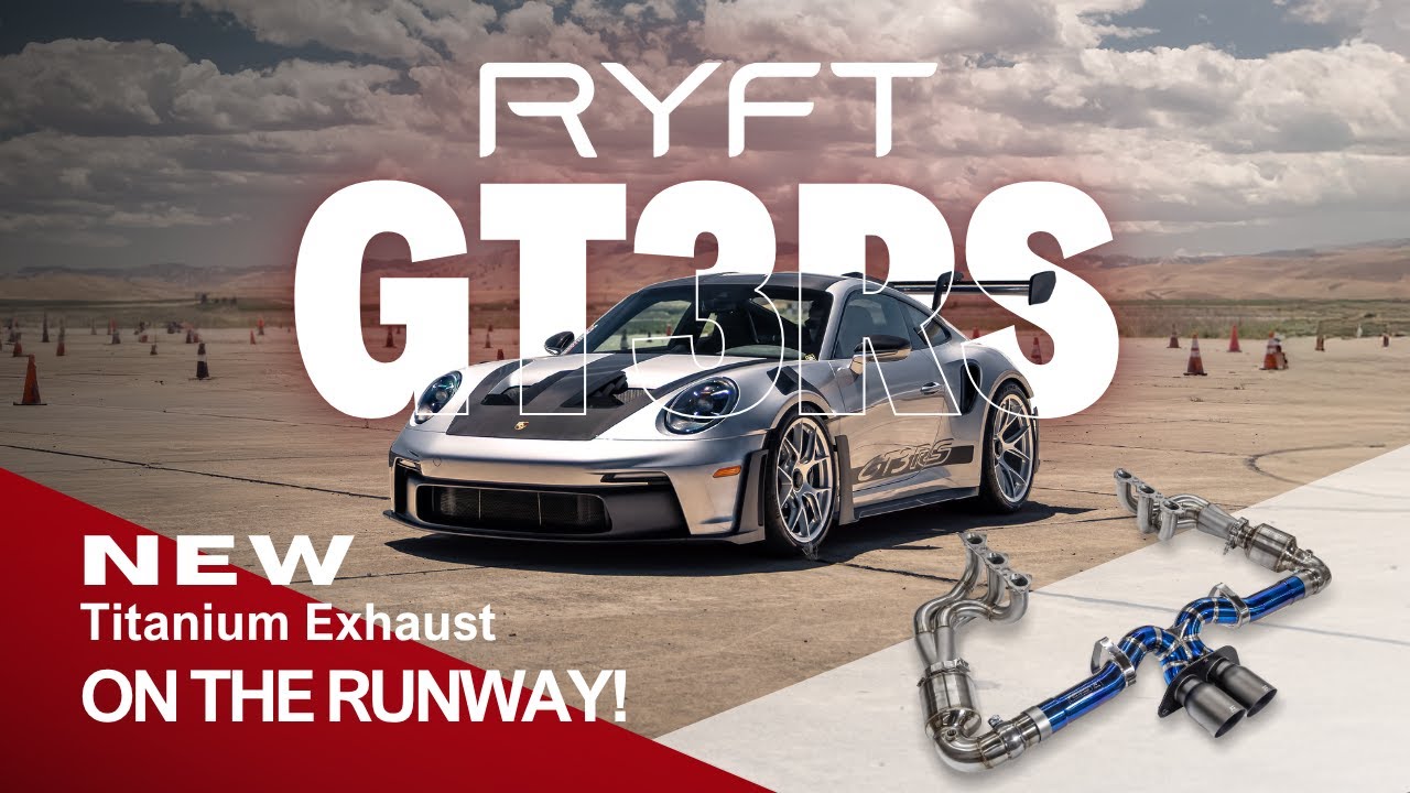 Porsche 992 GT3RS w/ RYFT 3D Printed Inconel Headers & Titanium Exhaust System