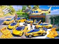 Gta 5  stealing billionaire golden supercars with franklin real life cars 91