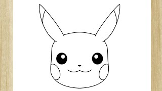 Desenhos do Pikachu para imprimir e colorir