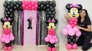 Mini Mouse Theme Birthday Decoration for Baby Girls