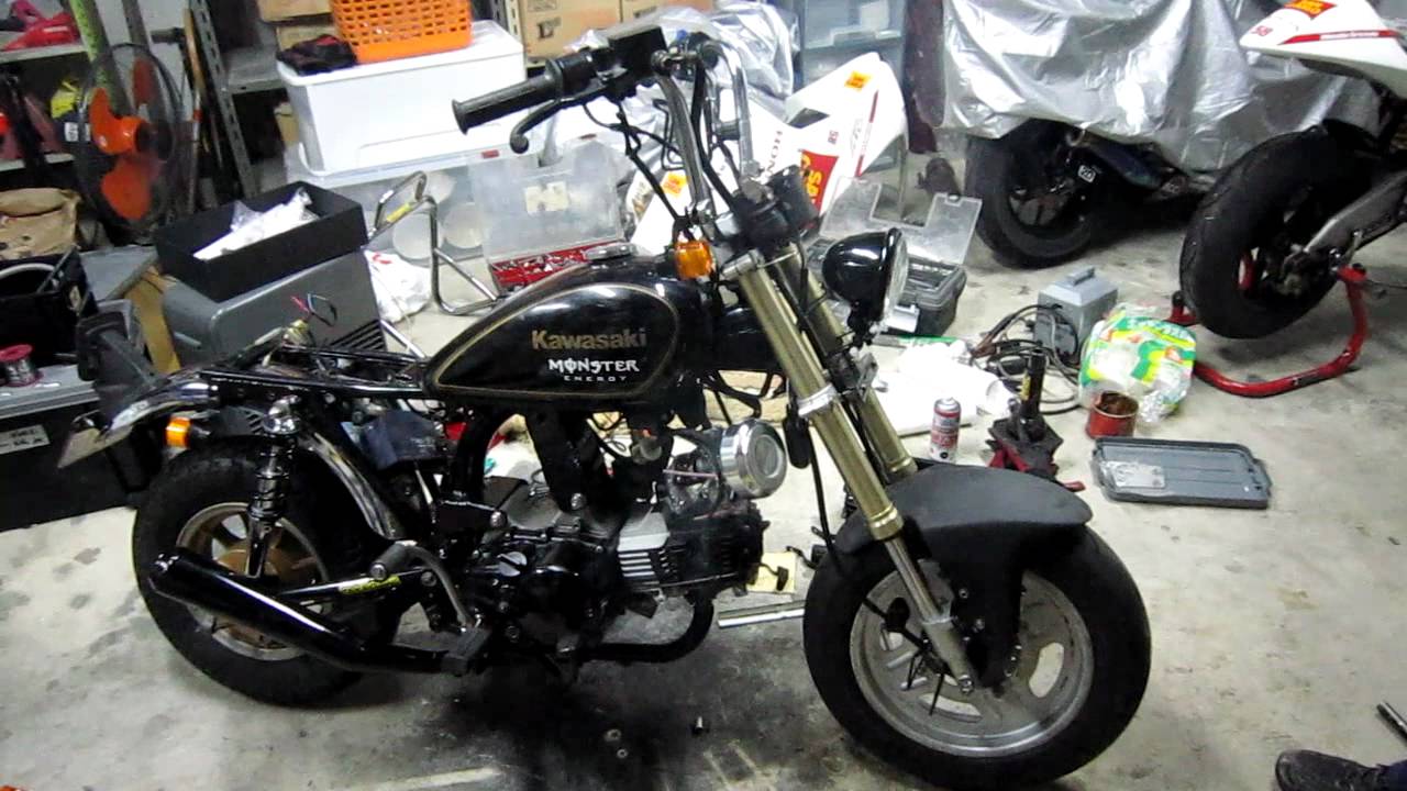 Kawasaki AV50 + KSR178 Engine - YouTube