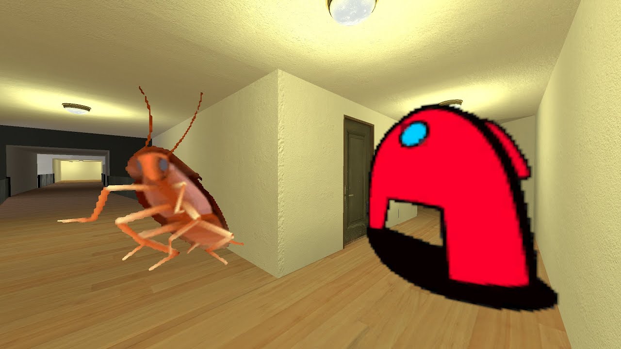 Scary Among Us And Cockroach Nextbot Gmod - YouTube