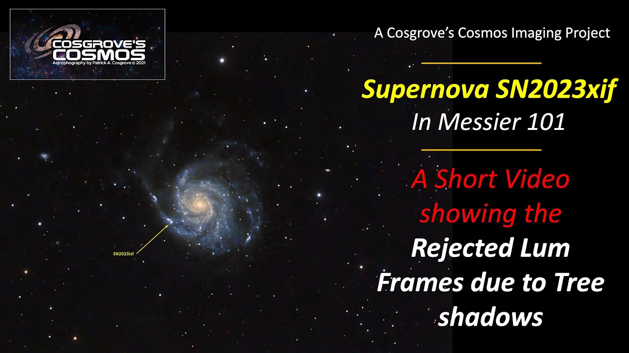 The Messier 101 Supernova SN2023ixf ~3 Hrs in LRGB - Yet Another Supernova Shot