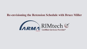 Re-envisioning the Retention Schedule with Bruce Miller