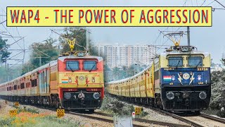 Shatabdi & Rajdhani WAP4 Back to Back Aggression | ICF & LHB Train| Indian Railways 360 Video