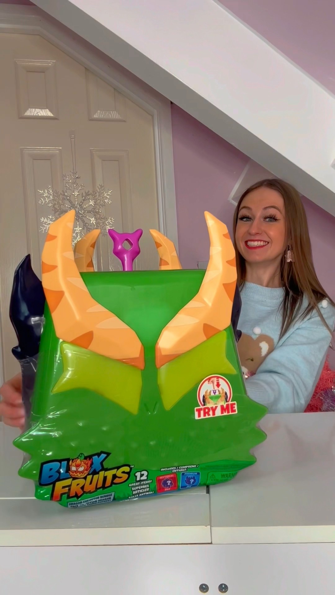 [ASMR] UNBOXING A *BRAND NEW* GIANT MYSTERY BLOX FRUITS DRAGON HEAD!!??⁉️ (12+ SURPRISES?!?) #Shorts