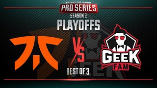 Fnatic vs Geek Fam Game 3 - BTS Pro Series 2: SEA - Semifinals w\/ MLP \& Danog