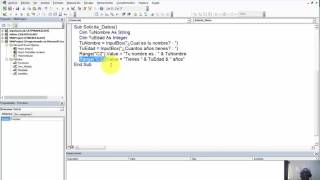 25 Solicitar nombre y edad en VBA