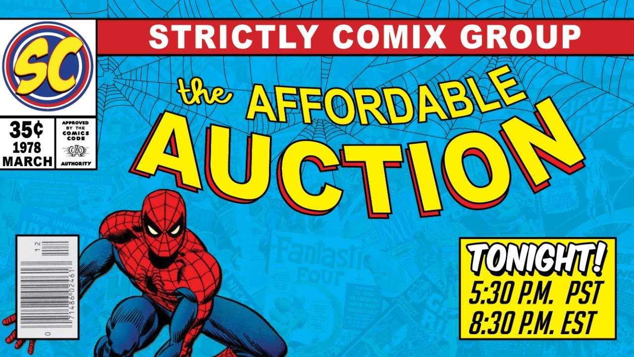 AFFORDABLE AUCTION: Live Comic Book Auction for Sunday (10/15/23) 8:30pm (EST)/5:30pm (PST)