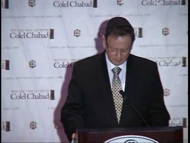 Abe Biderman @ 2011 Colel Chabad Dinner