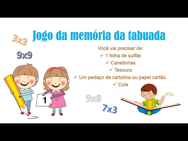 Jogo da memoria tabuada