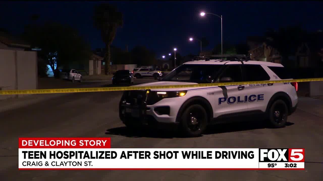 Teen hospitalized after being shot while driving - YouTube