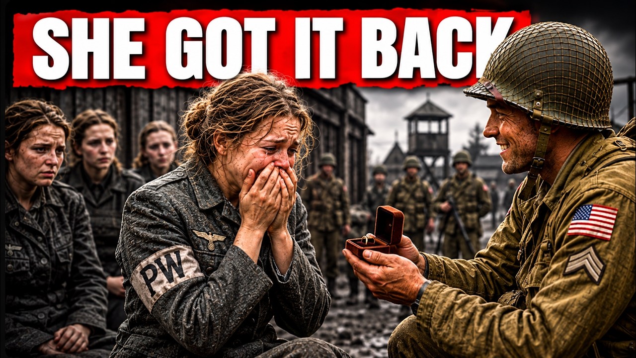 In April 1945, as German units dissolved across Bavaria, a staff sergeant processing female prisoners at a requisitioned agricultural cooperative reached a small ring on a cord and stopped...