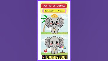 Only 1% Can Find All 5 Differences!  🧠