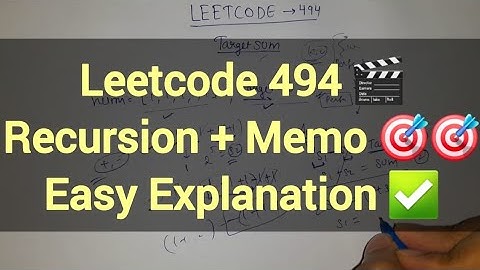 Leetcode 494 🔥 Target Sum | Recursion + Memoization + Subset Sum Trick | Java DP Handwritten