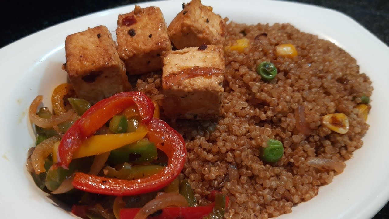 Spiced Quinoa with sautéed veggies - YouTube
